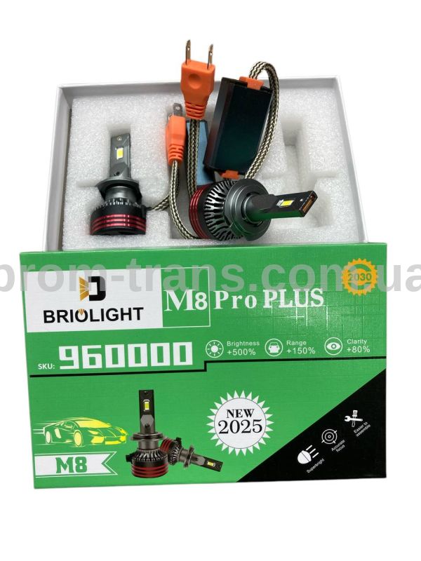 Світлодіодні LED лампи M8 Pro Plus H7