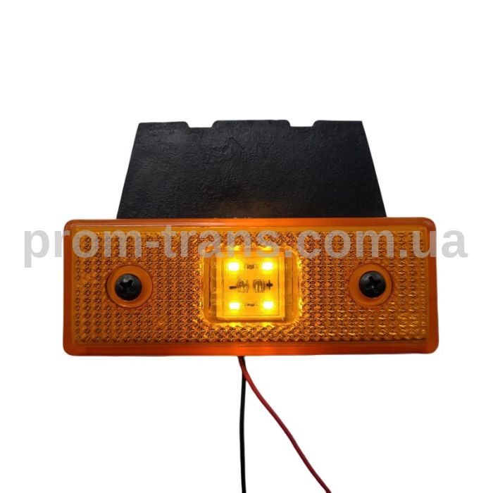 Габаритний ліхтар з кронштейном LED 12-24V жовтий FR0182 (вир-во FORM PLAS)