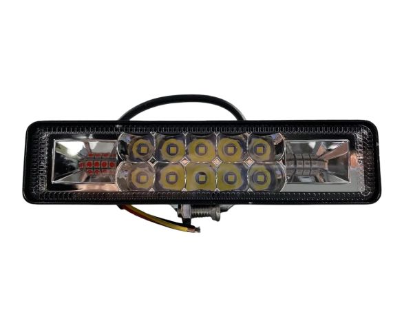 Фара прямокутна протитуманна LED 18W 6000K (16 діодів) багатофункціональне додаткове освітлення 2038