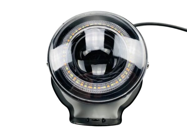 Фара LED 30W з чітким світловим кордоном, великою лінзою та габаритним світлом 8-80V LED CHIP 3570 протитуманна 2409-1
