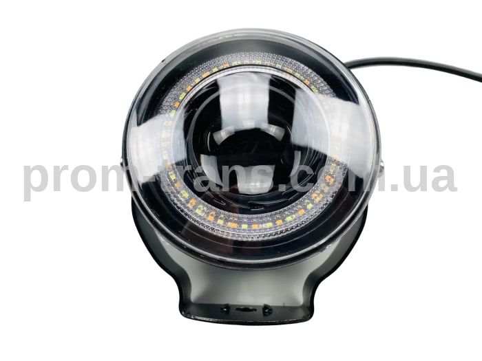 Фара LED 30W з чітким світловим кордоном, великою лінзою та габаритним світлом 8-80V LED CHIP 3570 протитуманна 2409-1