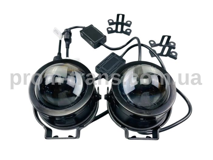 Фари-лінзи LED протитуманні 3.5 дюйма (90 ММ Х 90 ММ), 45 W, IP67, 12 V, 3400 LM (комплект 2 шт) 2650