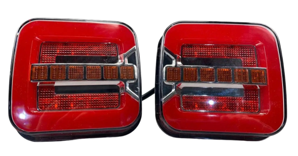 Ліхтар LED задній DRL світло IP67 12В-36В, стоп-сигнал повороту світлодіодний задній габаритний 2907
