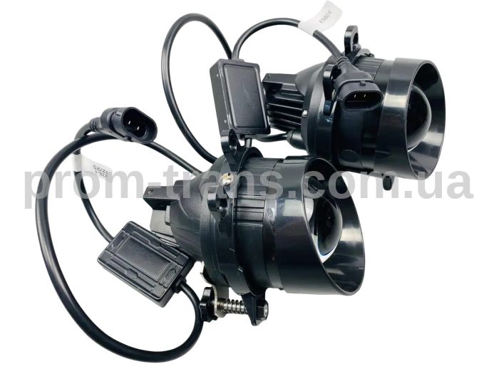 Фари-лінзи LED протитуманні 3.5 дюйма (90 ММ Х 90 ММ), 50 W, IP68, 9V-36V, 3400LM (комплект 2 шт) 3006
