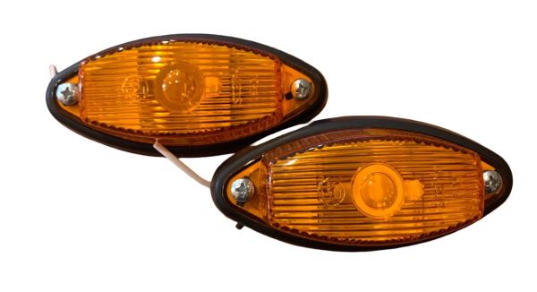 Ліхтар габаритний під лампу 12-24V жовтий Л305 (вир-во Stark)
