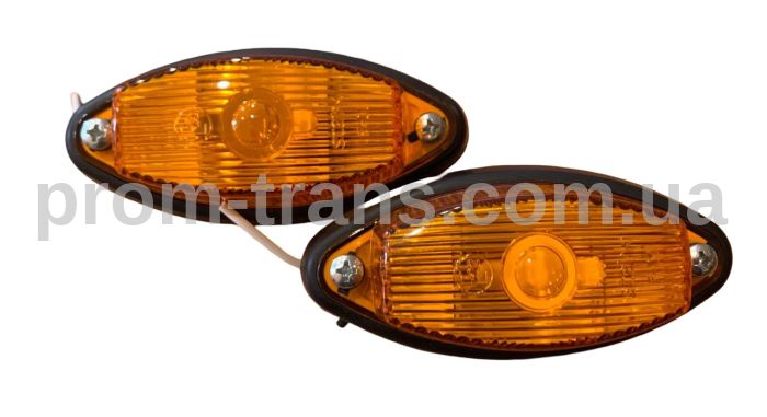 Ліхтар габаритний під лампу 12-24V жовтий Л305 (вир-во Stark)