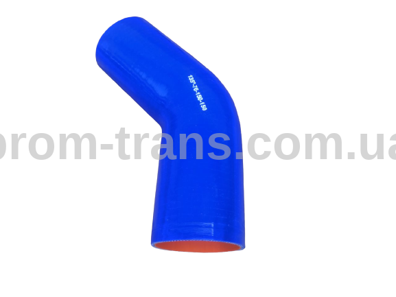 Патрубок силіконовий кутовий 135° D76 L150*150