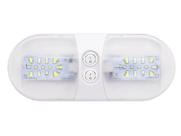Плафон салону LED SND-0005 12-24V 48 SMD 2835 із двома вимикачами 293000015