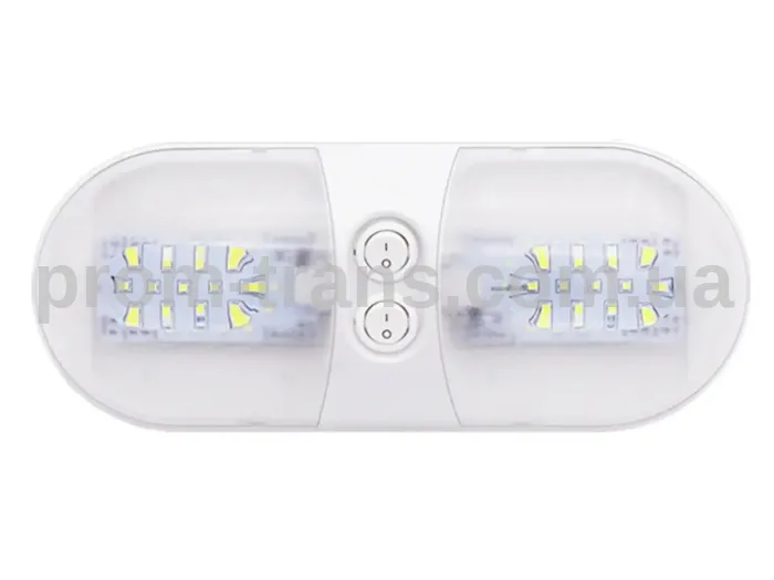 Плафон салону LED SND-0005 12-24V 48 SMD 2835 із двома вимикачами 293000015