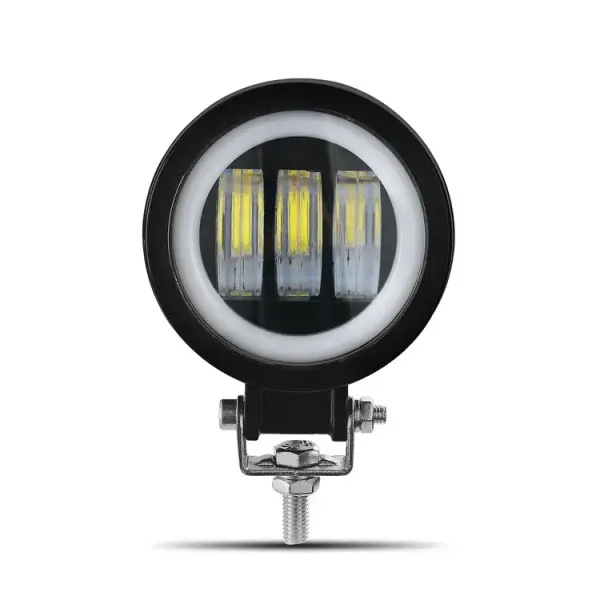Фара світлодіодна протитуманна кругла LED 30W + LED кільце з чіткою світловий кордоном 1572, 2077