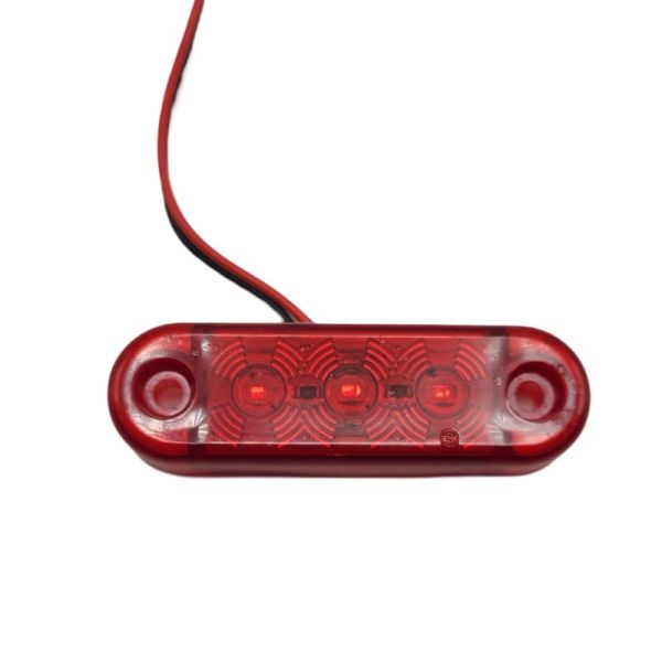 Габаритний ліхтар діодний 12-24V 3LED червоний DEP-FR0171R (вир-во FORM PLAS)