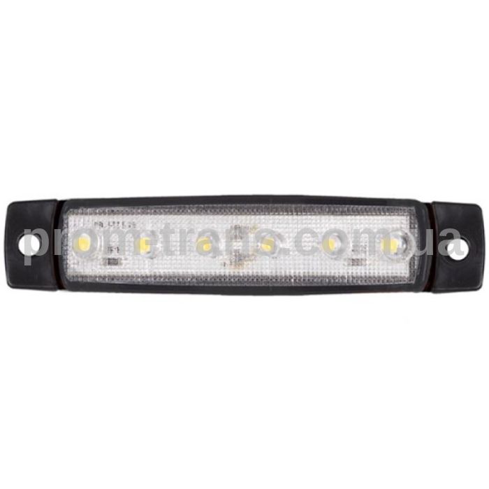 Габаритний ліхтар світлодіодний білий 6LED 12-24V FR0172W (вир-во FORM PLAS)