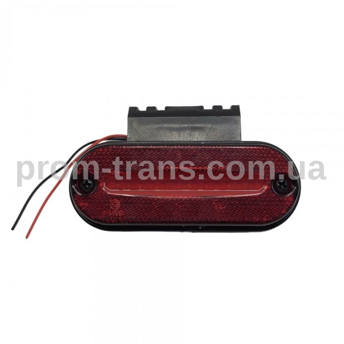 Габаритный фонарь диодный 12-24V красный с кронштейном FR0187R (пр-во FORM PLAS)