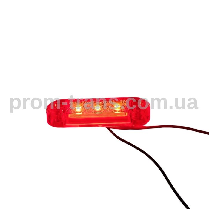 Габаритний ліхтар діодний 12-24V 3LED червоний DEP-FR0171R (вир-во FORM PLAS)