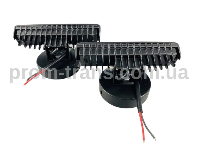 Фара LED прямокутна 18W, 8 LED CHIP, широкий промінь, 10/30V 6000K 1095