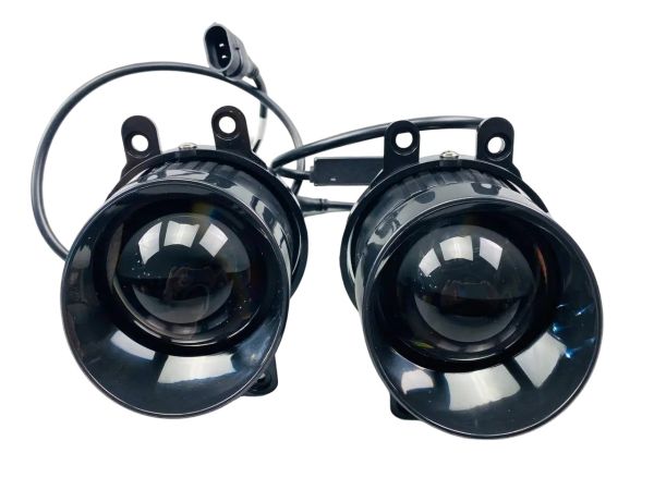 Фари-лінзи LED протитуманні 3.5 дюйма (90 ММ Х 90 ММ), 50 W, IP68, 9V-36V, 3400LM (комплект 2 шт) 3006