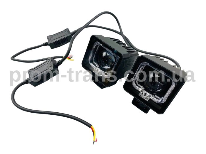 Фари-лінзи LED протитуманні 3.5 дюйма (90 ММ Х 90 ММ), 45 W, IP68, 9V-36V, 3400LM (комплект 2 шт) 3018