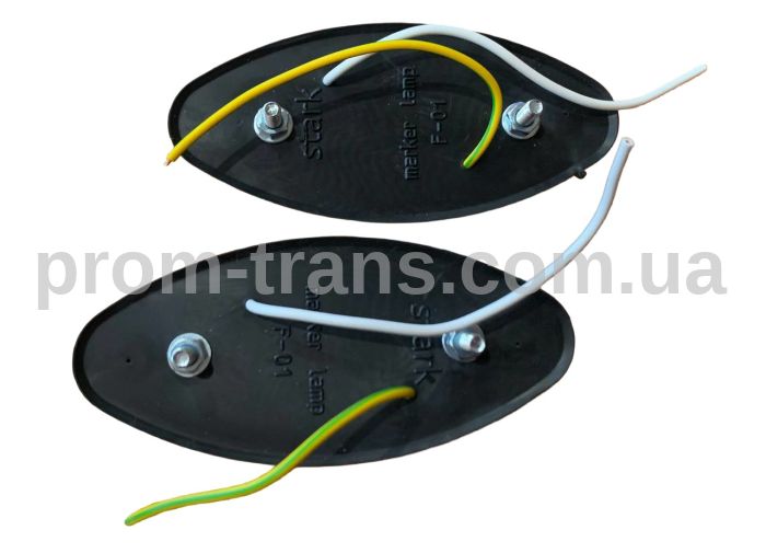 Ліхтар габаритний під лампу 12-24V жовтий Л305 (вир-во Stark)