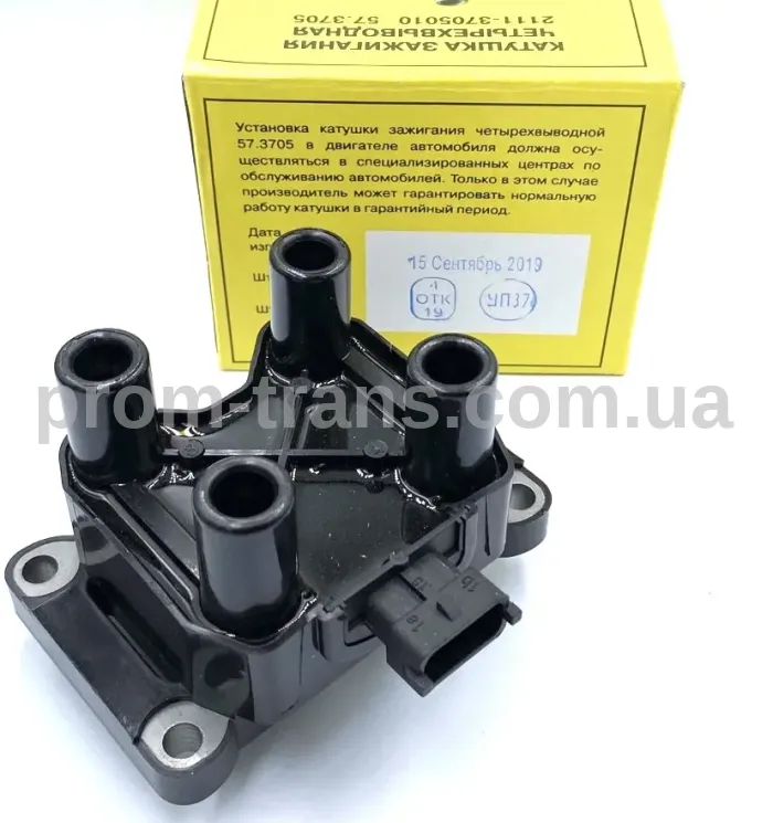 Катушка зажигания ВАЗ-2110 нового образца (1,6 - 8 клап) (57.3705) 2111-3705010 (пр-во Омега)