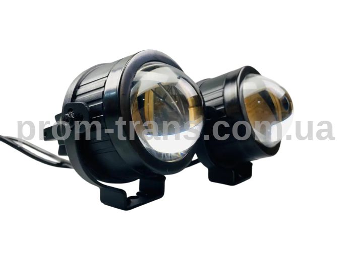 Фари-лінзи LED протитуманні 3.5 дюйма (90 ММ Х 90 ММ), 45 W, IP67, 12 V, 3400 LM (комплект 2 шт) 2650