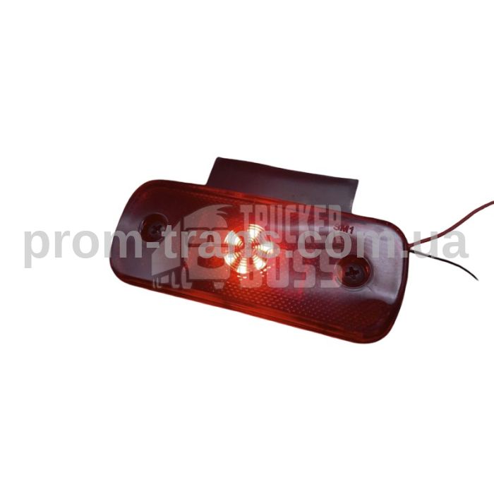 Габаритний ліхтар червоний 12-24V з кронштейном 6LED DEP-FR0189R (вир-во FORM PLAS)