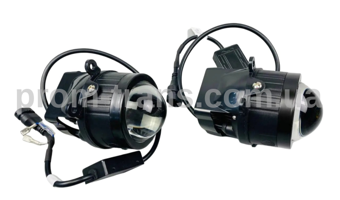 Фари-лінзи LED протитуманні 3.5 дюйма (90 ММ Х 90 ММ), 50 W, IP68, 9V-36V, 3400LM (комплект 2 шт) 3012