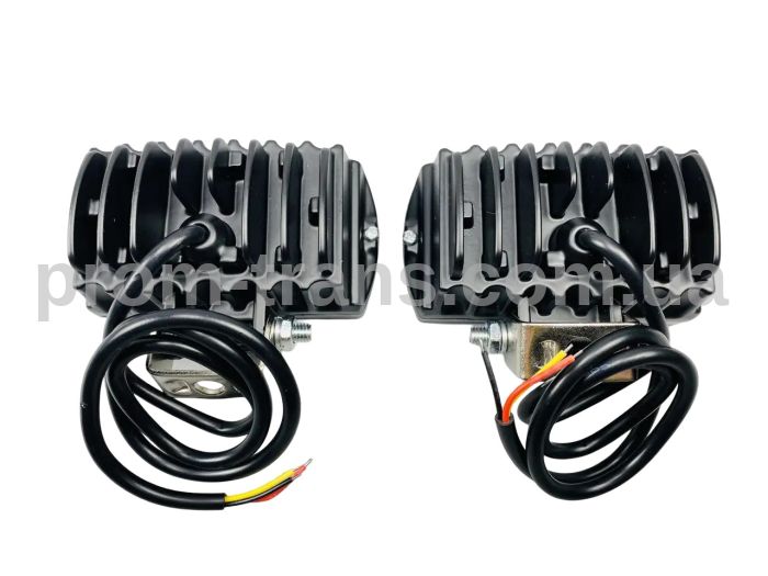 Фара LED прямокутна 6 LED діодів 3D лінза 9-32V 6000К, IP67 світлодіодна протитуманна фара 2331