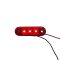 Габаритний ліхтар діодний 12-24V 3LED червоний DEP-FR0171R (вир-во FORM PLAS)