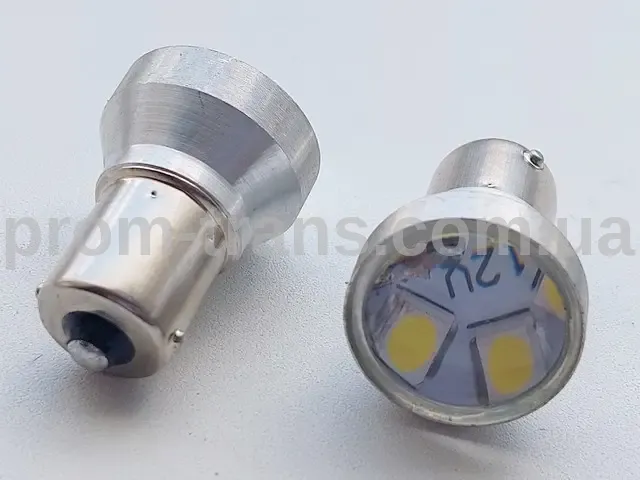 Потужні світлодіодні лампочки 6SMD (ЛІНЗА) P21W BA15S