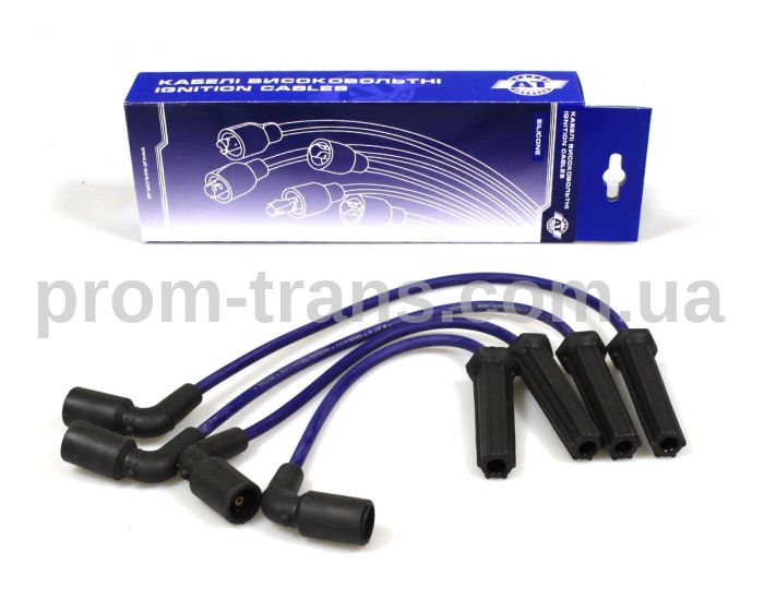 Комплект кабелів високовольтних DAEWOO LANOS 8V SILICONE БЕЗ МЕТAЛІЧНОГО НАКОНЕЧНИКА (96211948) O.E.: 963 053 87 AT 45N