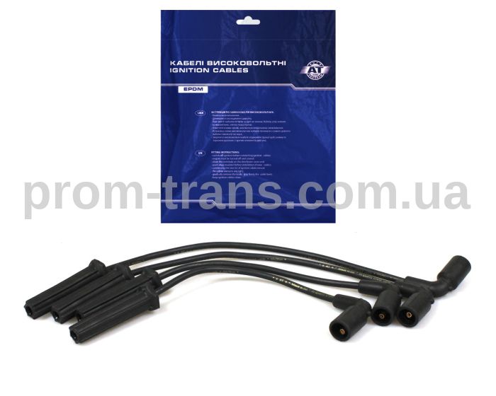 Комплект кабелів високовольтних DAEWOO LANOS 8V EPDM БЕЗ МЕТАЛІЧНОГО НАКОНЕЧНИКА. (96211948) O.E.: 963 053 87 AT 45NE