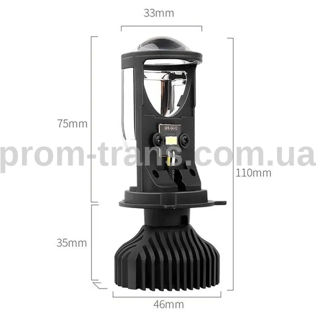 Светодиодные лампы Y6D H4 Bi-LED MiniLens Y6D