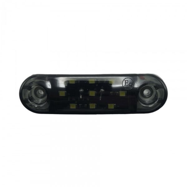 Габаритний ліхтар 12-24V 9 LED білий Smoke 8 см FR0174 (вир-во FORM PLAS)
