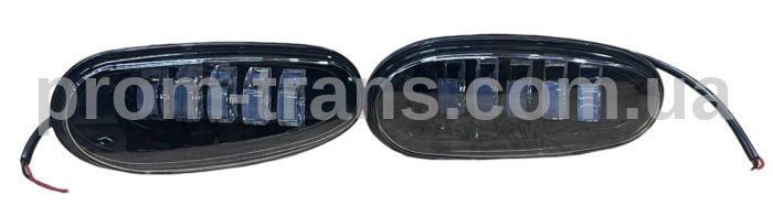 Протитуманні фари Daewoo Lanos (5 лінз-50W) з металевим радіатором (білий-жовтий) 01592