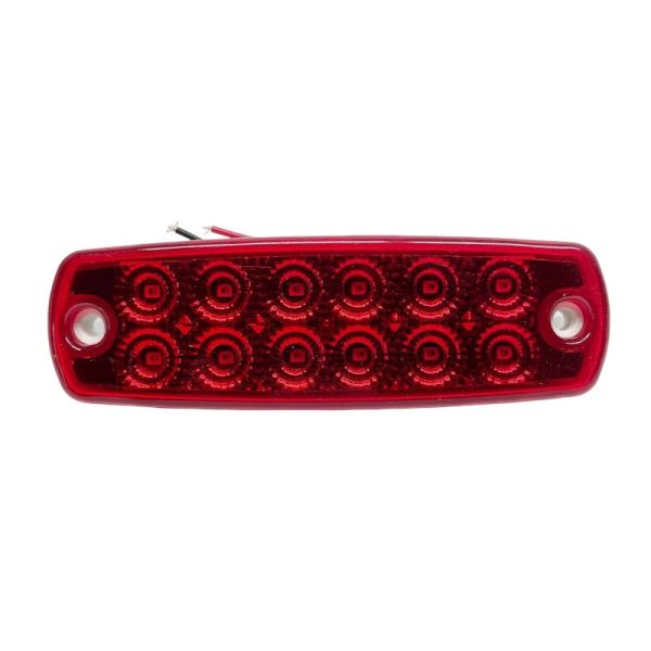 Габаритний ліхтар діодний 12-24V 12LED червоний DEP-FR0178R (вир-во FORM PLAS)