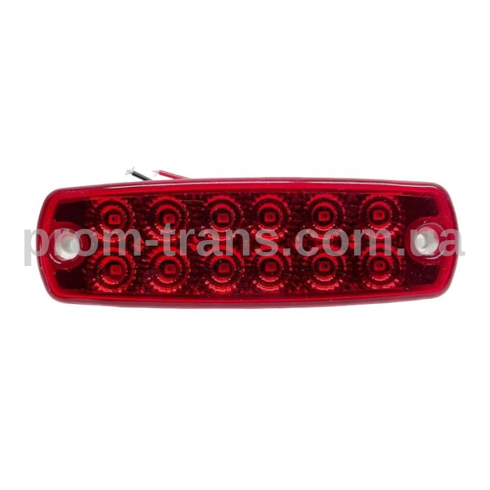 Габаритний ліхтар діодний 12-24V 12LED червоний DEP-FR0178R (вир-во FORM PLAS)