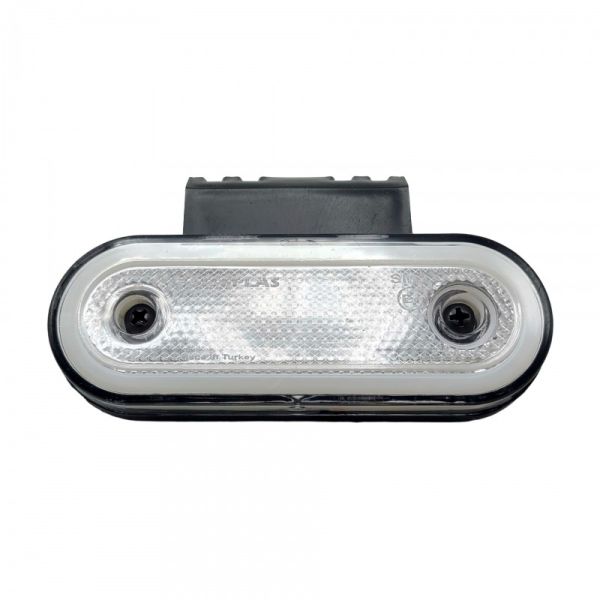 Габаритний ліхтар з кронштейном LED 12-24V білий неон FR0295W (вир-во FORM PLAS)