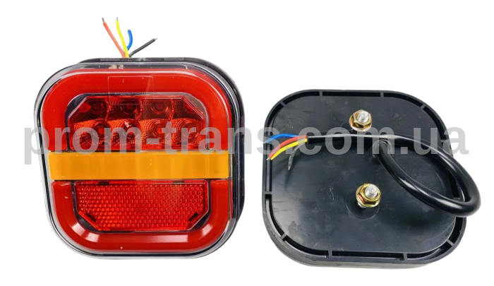 Ліхтар LED задній DRL світло IP67 12В-36В, стоп-сигнал повороту світлодіодний задній габаритний 2434