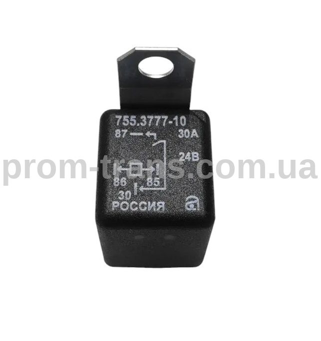 Реле замикаюче УралАЗ, УРАЛ-4320 4-контактне з кронштейном 24В, 30А (вологозахищене) 755.3777-10  (вир-во АВАР)