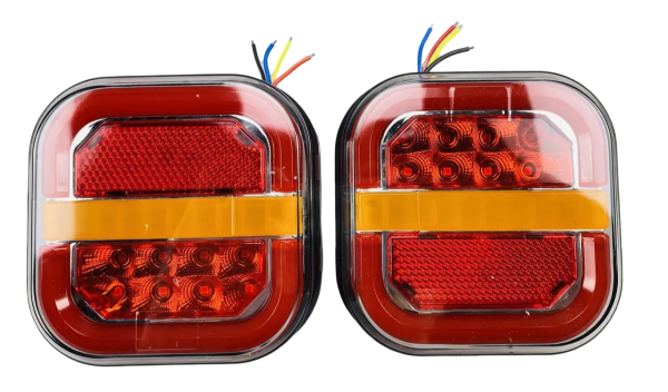 Ліхтар LED задній DRL світло IP67 12В-36В, стоп-сигнал повороту світлодіодний задній габаритний 2434