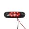 Габаритний ліхтар 12-24V 9 LED червоний Smoke 8 см FR0174FR (вир-во FORM PLAS)