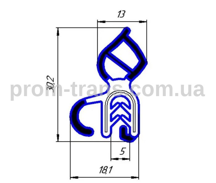 Ущільнювач кришки багажника ВАЗ 2170 Priora (328 см) 2170-5604040