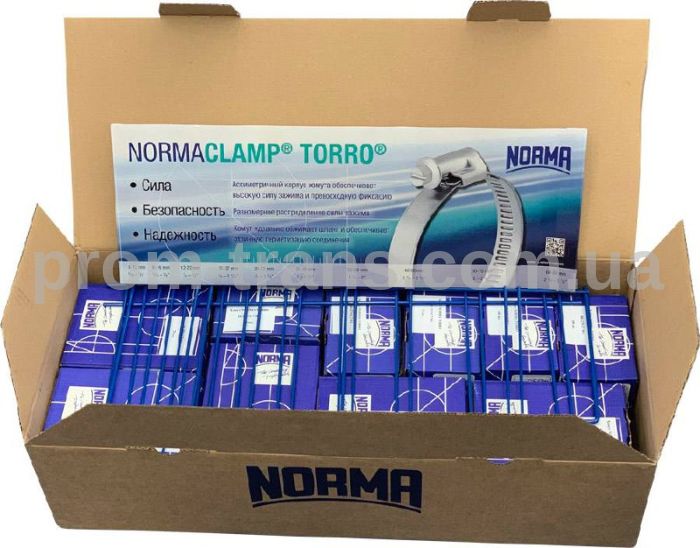Хомуты червячные NORMA в ассортименте (Made in Germany)