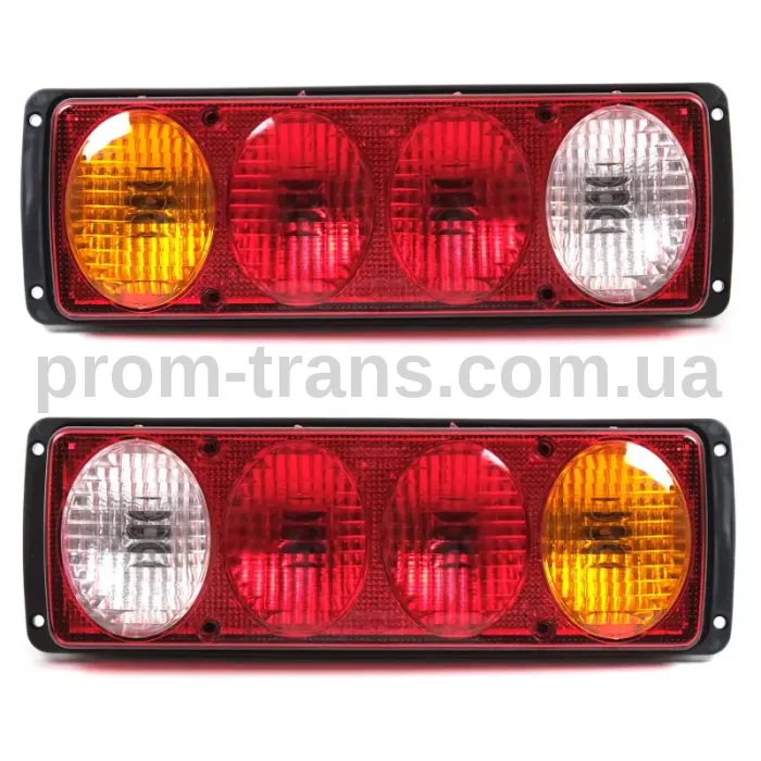 Задні ліхтарі прямокутні 12/24V із проводом YP-111 (вир-во YUCE)