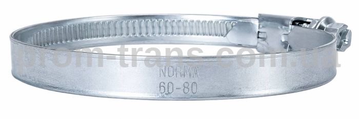 60-80/12С7W1 Хомут черв'ячний оцинкований NORMA