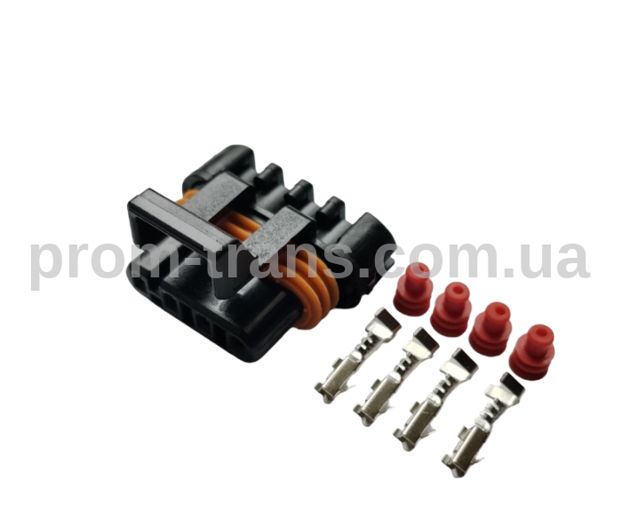 Авто роз'єм гніздовий 4х контактний аналог Delphi 12162144 серії 150 metri-pack