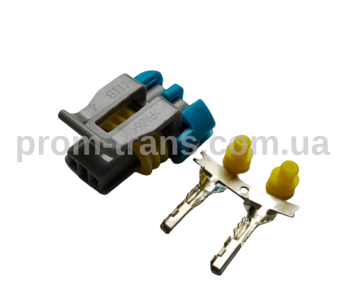 Авто роз'єм гніздовий 2-х контактний аналог Delphi 12052644 Metri-Pack Series 150 для датчика коленвала ВАЗ