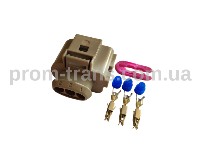Авто роз'єм гніздовий 3-х контактний серії 3,5мм VAG 1J0 973 723G TE Connectivity 969380-1