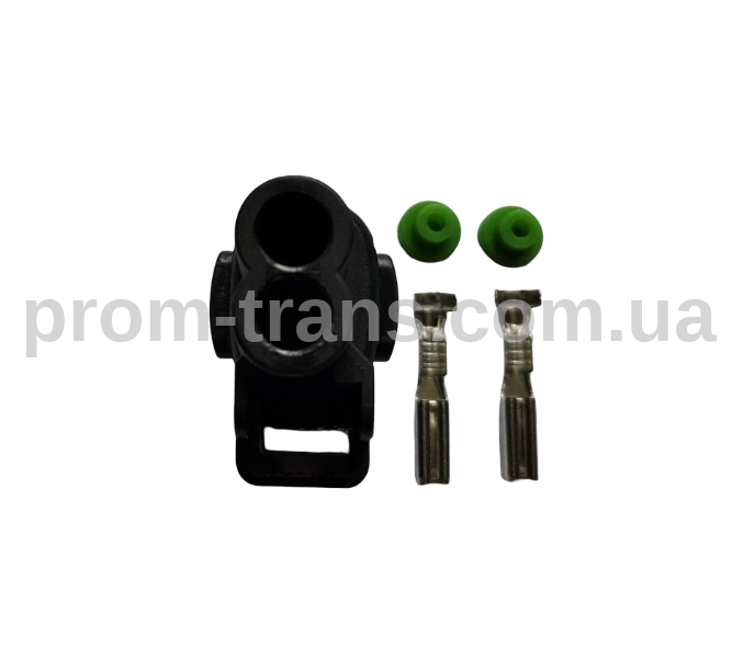 Автомобільний роз'єм герметичний гніздовий 2-х контактний аналог KET MG640605 Toyota 9098010609 серії 2мм для двигуна омивача Lanos Sens Aveo Daewoo Hyundai Kia