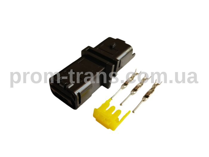 Авто разъем штыревой 3-х контактный аналог FCI 211PL032S0049